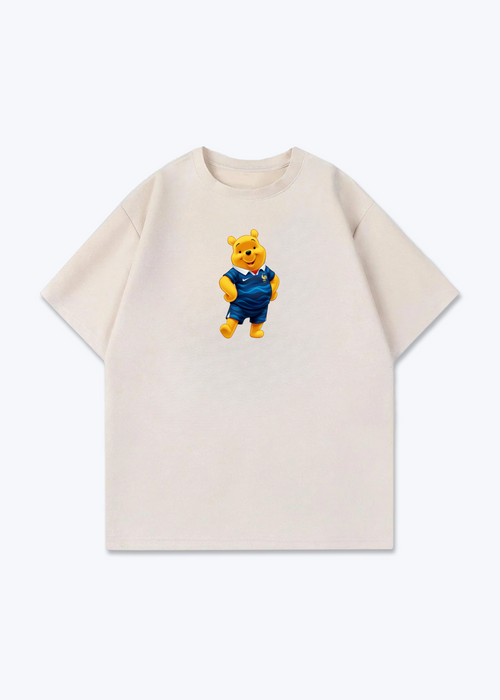 Brasilien Pooh Oversized Shirt - Beige Front (Designed)