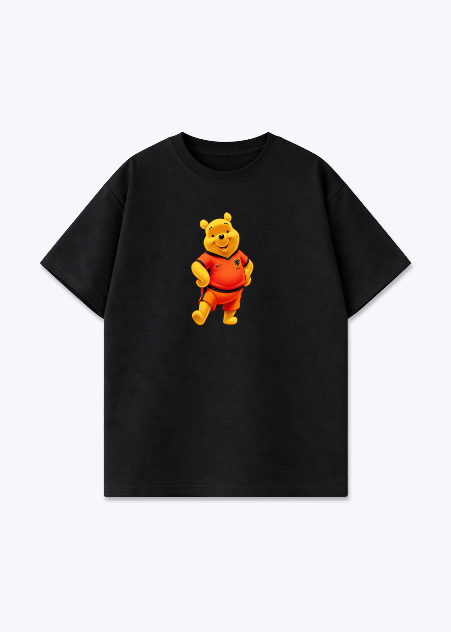 Brasilien Pooh Oversized Shirt - Black Front (Designed)